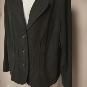Notions Women Jacket Blazer Black Sz M